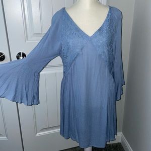 NWT bell-sleeve peasant dress